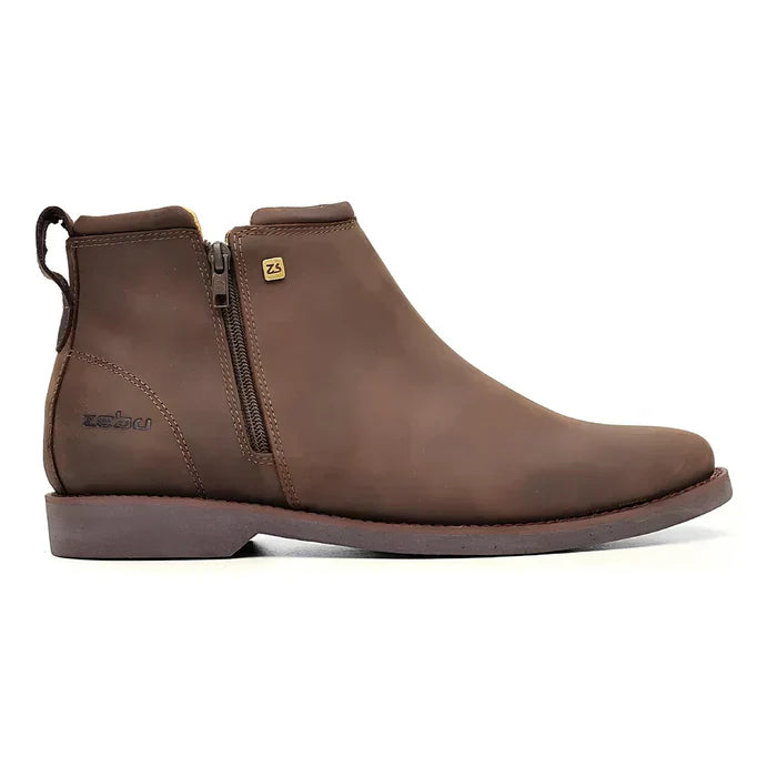 Kit Bota Zavu Casual Ortopédica Masculina de Cuero Legítimo