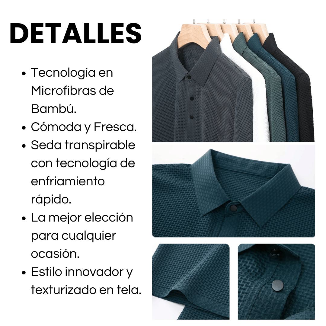 Camisa Polo Seda Suave