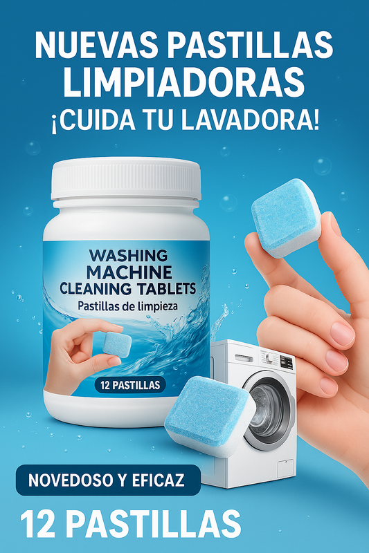 ¡Adiós al Sarro y Mal Olor! Pastillas Limpiadoras Internas para Lavadoras